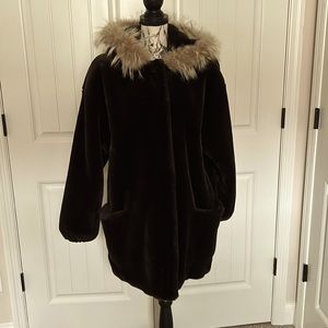 J Percy for Marvin Richards Brown Faux Fur